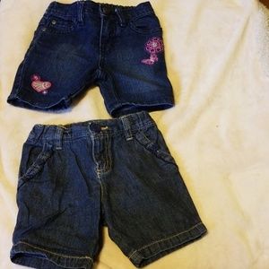 2 Pairs jean shorts